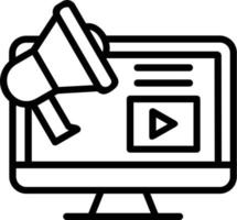 Digital Marketing Vector Line Icon