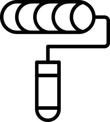 Paint Roller Vector Line Icon