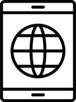 World Vector Line Icon