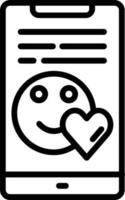 icono de línea de vector de amor