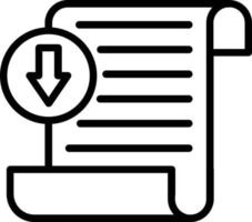 Invoice Vector Line Icon