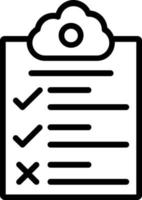 Check List Vector Line Icon