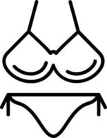 Bikni Vector Line Icon