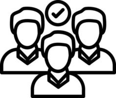 Group Vector Line Icon