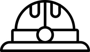 Helmet Vector Line Icon