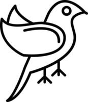 Bird Vector Line Icon
