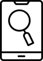 Magnifier Vector Line Icon