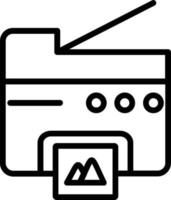 Photocopier  Vector Line Icon