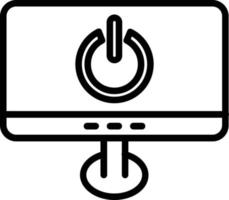 Turn Off Vector Line Icon