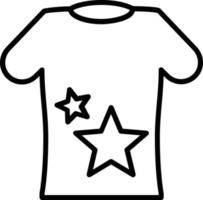 T-shirt Vector Line Icon