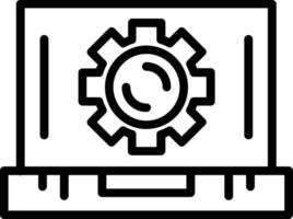 Settings Vector Line Icon