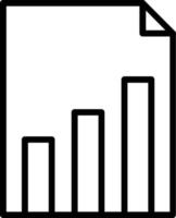 Graph Vector Line Icon