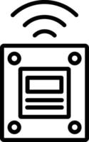 Network Device Vector Line Icon