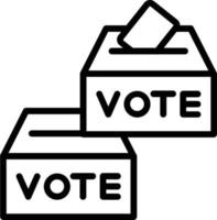 Polling Vector Line Icon