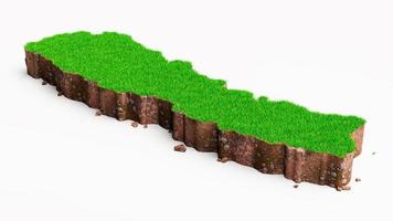 Nepal country Grass and ground texture map 3d illustration photo