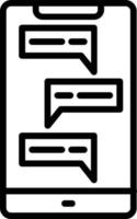 Message  Vector Line Icon