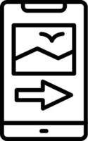 Forward  Vector Line Icon