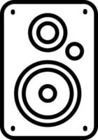 Speaker Vector Line Icon