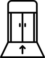 Boarding gate Vector Line Icon