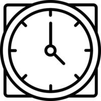 Time Out Vector Line Icon