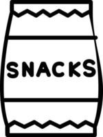 Snacks Vector Line icon