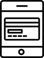 Card Payment Vector Line Icon