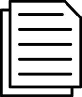 Document Vector Line Icon