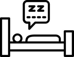 Sleep Vector Line Icon