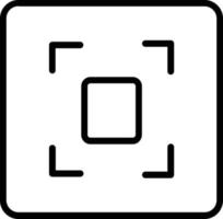 Focus Vector Line Icon