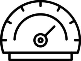 Gauge Vector Line Icon