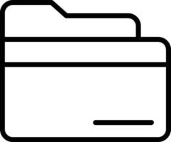 Folder Vector Line Icon