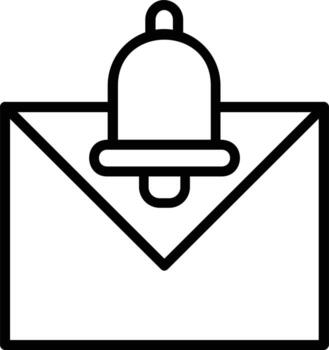 New Message Vector Line Icon