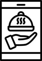 Order Food Vector Line Icon