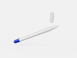 Ink remover pen, Correction pen isolated on White background hand writing mistakes 3d illustration photo