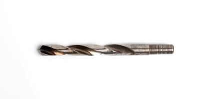 Drill bit isolated on white background photo