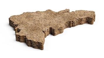 Dominican Republic Map sand, rock ground Map texture 3d illustration photo