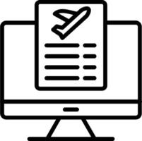 Schedule Vector Line Icon