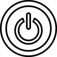 Turn Off Vector Line Icon