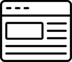 Browser Vector Line Icon