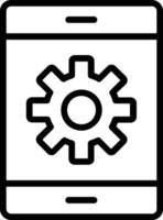 Settings Vector Line Icon