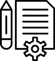 Contract Vector Line Icon