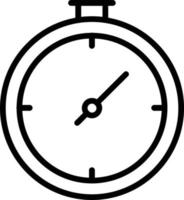 Timer Vector Line Icon