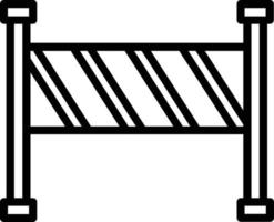 Barrier Vector Line Icon