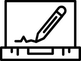 Pencil Vector Line Icon