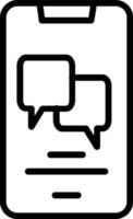 Messages Vector Line Icon