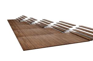 Flooring Installation. Set of pieces of different floor coating. Parquet, laminate, wooden plank, tiles 3d illustration photo