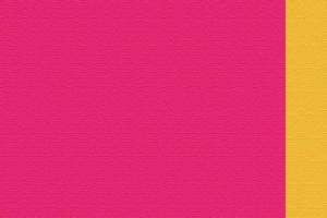 Textured pink backdrop with a pop of orange color on the side and space for text photo