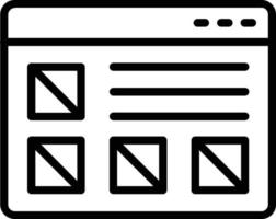 Wireframe Vector Line Icon