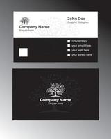 Print media design business card design vector