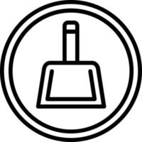 Dustpan  Vector Line Icon